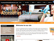 Tablet Screenshot of furnitureonlineshowroom.com